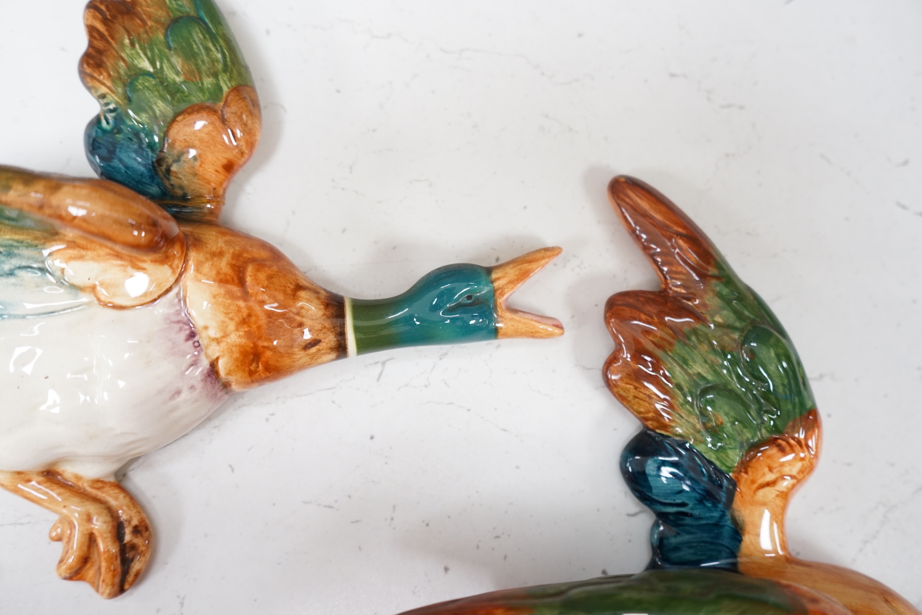 A graduated set of four Beswick Mallard ducks, largest 30cm long. Condition - good